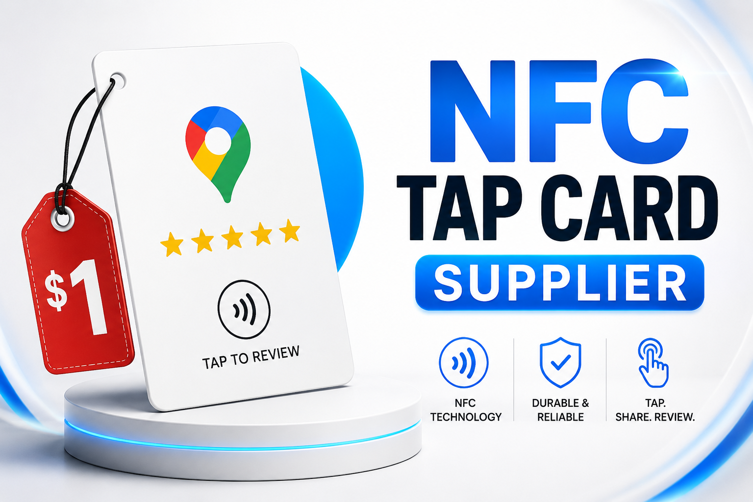 $1 NFC Tap Card for Google Reviews Supplier